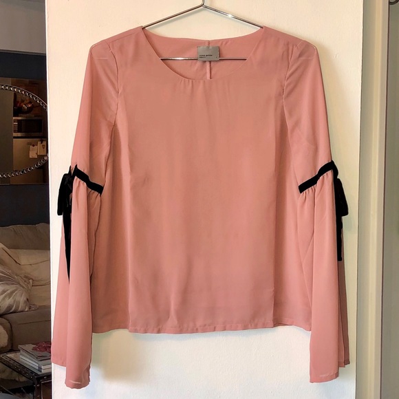 ASOS vero moda pink tie sleeve top - Picture 8 of 8
